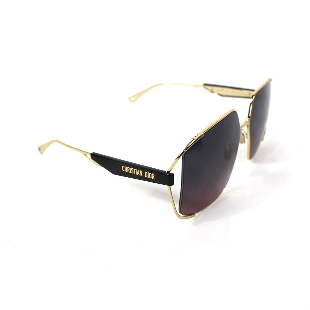 Dior ArchiDior S1U Oversized Sunglasses NEW 61mm Gold Square Purple Gradient
